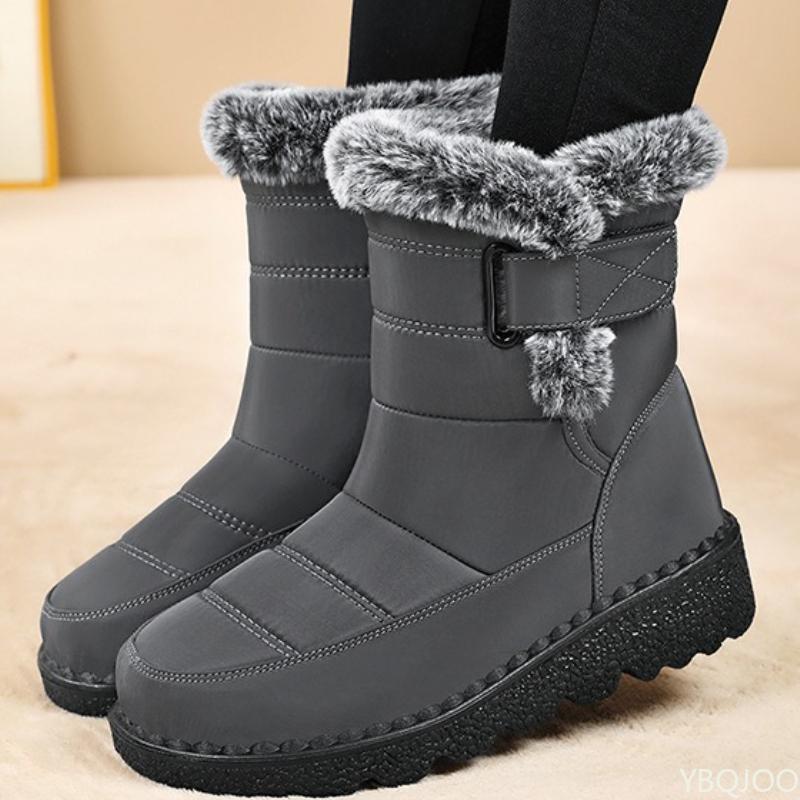Fashion Fashion Women's Snow Boots Winter  Female Ankle Boots Warm Plus Size Simple Comfortable Versatile Casual