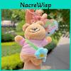Sac à dos Fleur d'Ours Porte-clés Peluche avec Poupée Mignonne Cadeau pour Enfants