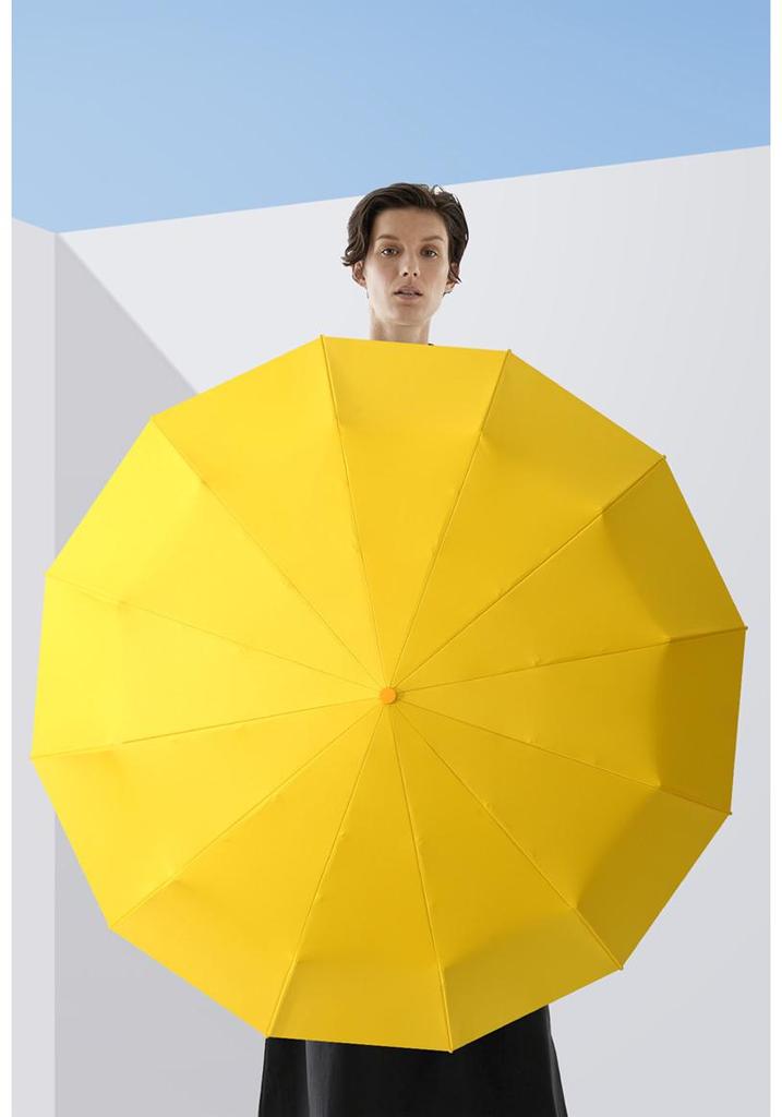 72-Rib Strong Automatic Sun Protection Umbrella for Women & Men, Large Folding Design for Sun and Rain
