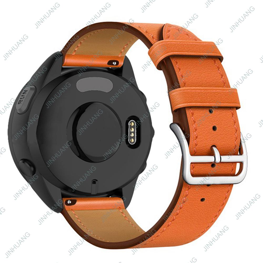 Leather Strap For GARMIN Venu 3 2 SQ2 2plus Luxury WatchBand For Active 6 5  Vivoactive 4 3 Vivomove 3 Paintings Bracelet