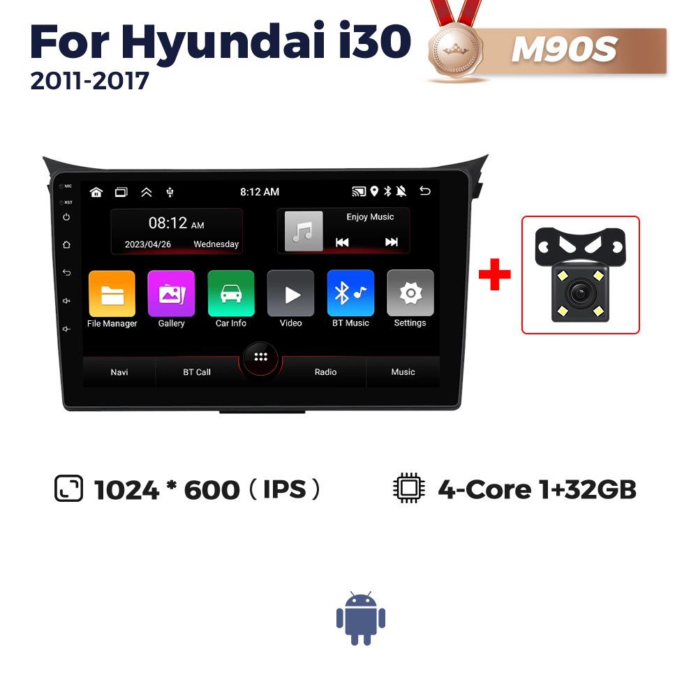 Navifly 2din Araba Radyo Hyundai i30 II 2 GD 2011-2017 Multimedya Video Oynatıcı GPS Android Otomatik Kablosuz Carplay BT DSP Stereo