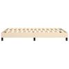 Box Spring Bed Frame Cream 120 X 200 Cm Fabric