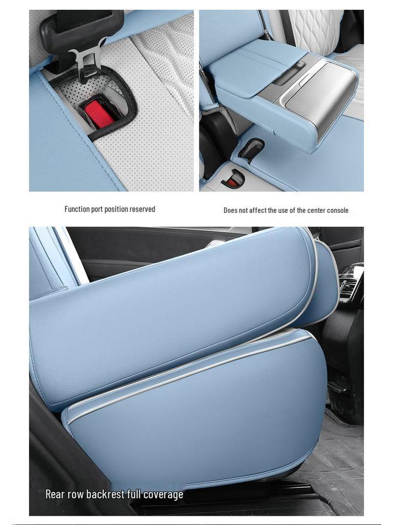 BYD Tang Full Leather Car Seat Cushion: Fits 5, 6, 7-Seater Models