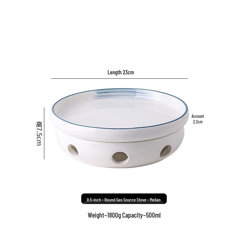 Ceramic Candle Heated Food Warmer Plate