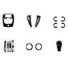 13-15 Livina Carbon Fiber & Peach Wood Interior Trim Stickers for Center Console