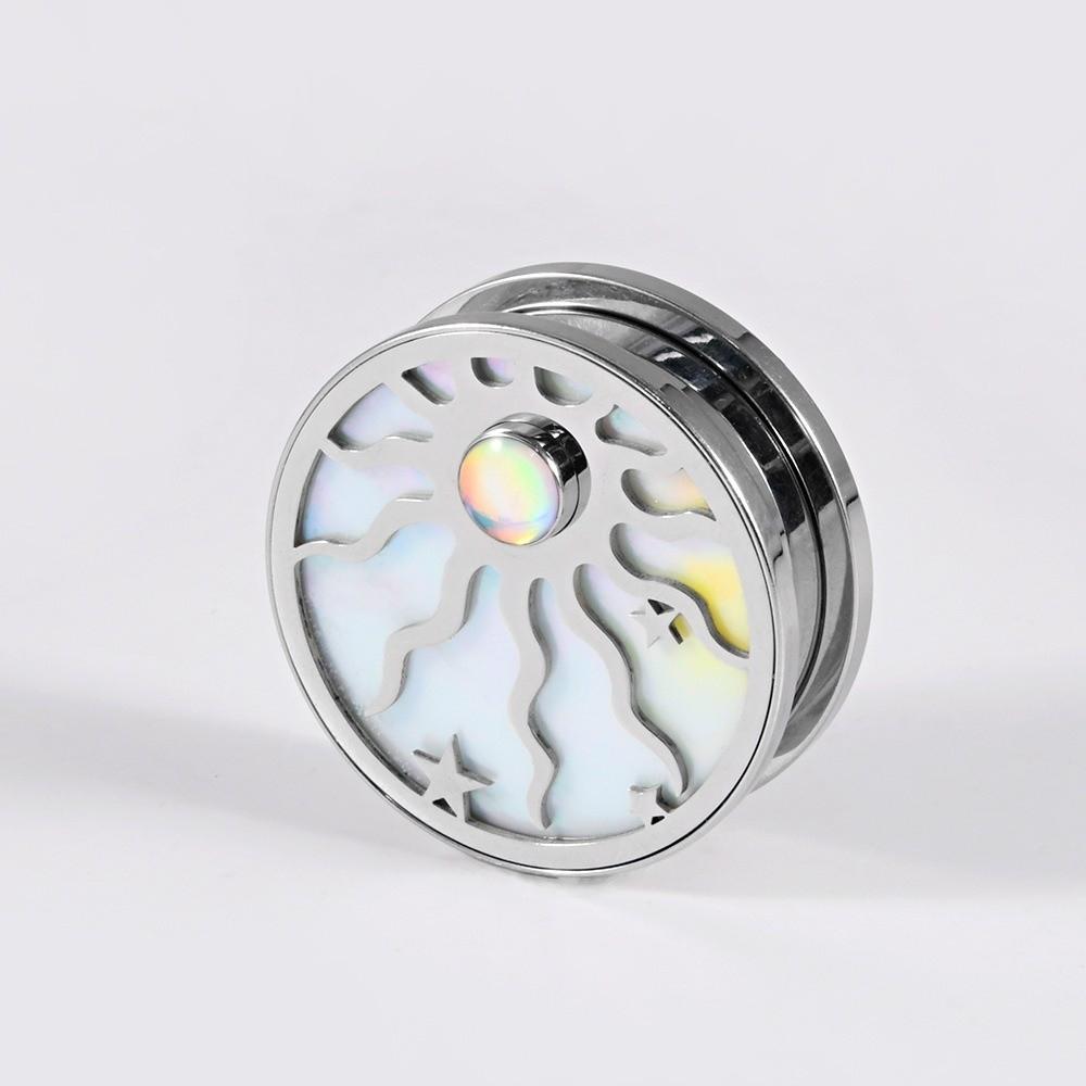 Edelstahl Ohrklemme Ohrringe Sonne Stern Design Ohrstecker Neue Ohrdehner für Tragus Piercing