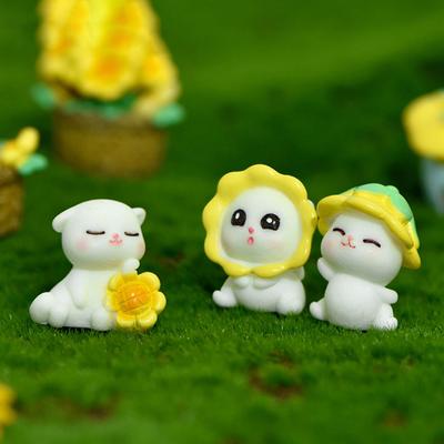 Krásna živicová figúrka na šírku Malá leštená 10 štýlová domáca dekorácia bábiky z mikro zvieracej živice