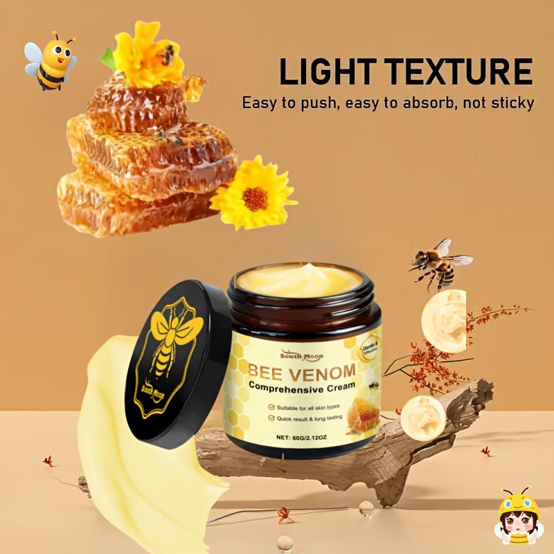 

Крем с пчелиным ядом Снимает покраснение Восстанавливает поврежденную кожу Укрепляет кожный барьер Глубоко увлажняющий уход за кожей Питательный крем для тела 60g