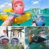 Diving Mask Underwater Snorkeling Full Face Swimming Mask Respirator Snorkel Mask Goggles for Kids Adult Swimming Equipme