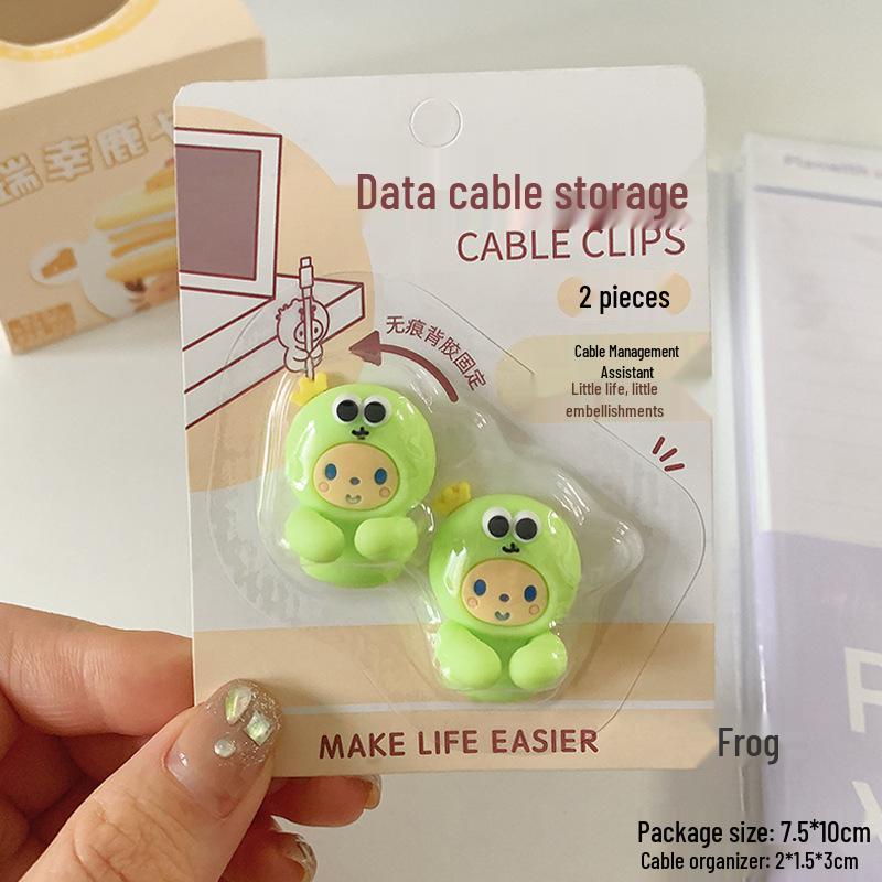 Desktop Cable Organizer: No-Trace, Punch-Free Clip for Mobile and Charging Cables