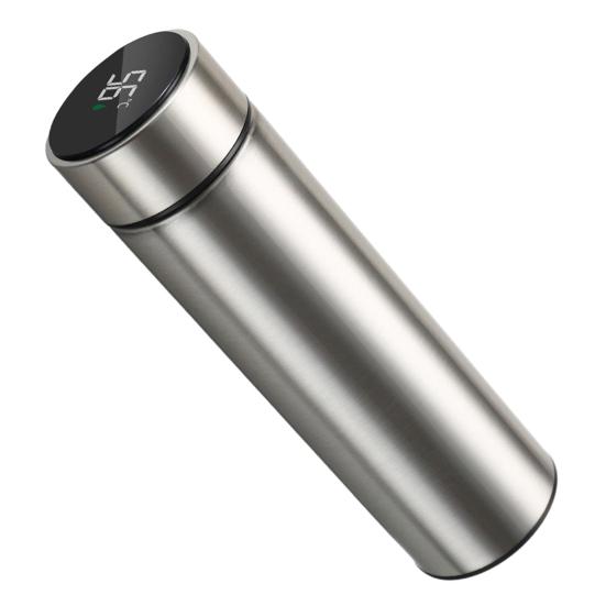Yousheng Smart Thermal Mug with Temperature Display 500ML Stainless Steel Vacuum Insulated Bottle Tea Bag Filter Portable Travel Cup for Hot Cold