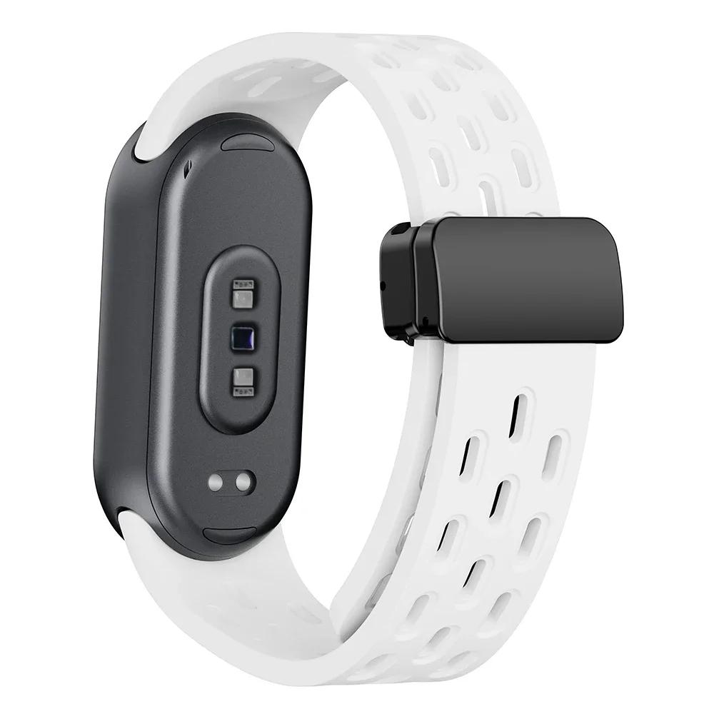 Sports Silicone Strap For Xiaomi Mi Band 9 Breathable Smart Watch Watchband Replacement Bracelet for Mi Band 8 9 Accessories