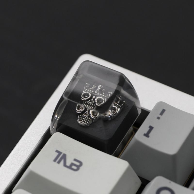 Artisans Dark Series Resins Keycaps With Glowing Effect AntiWear Key Top For Mechanical Keyboards