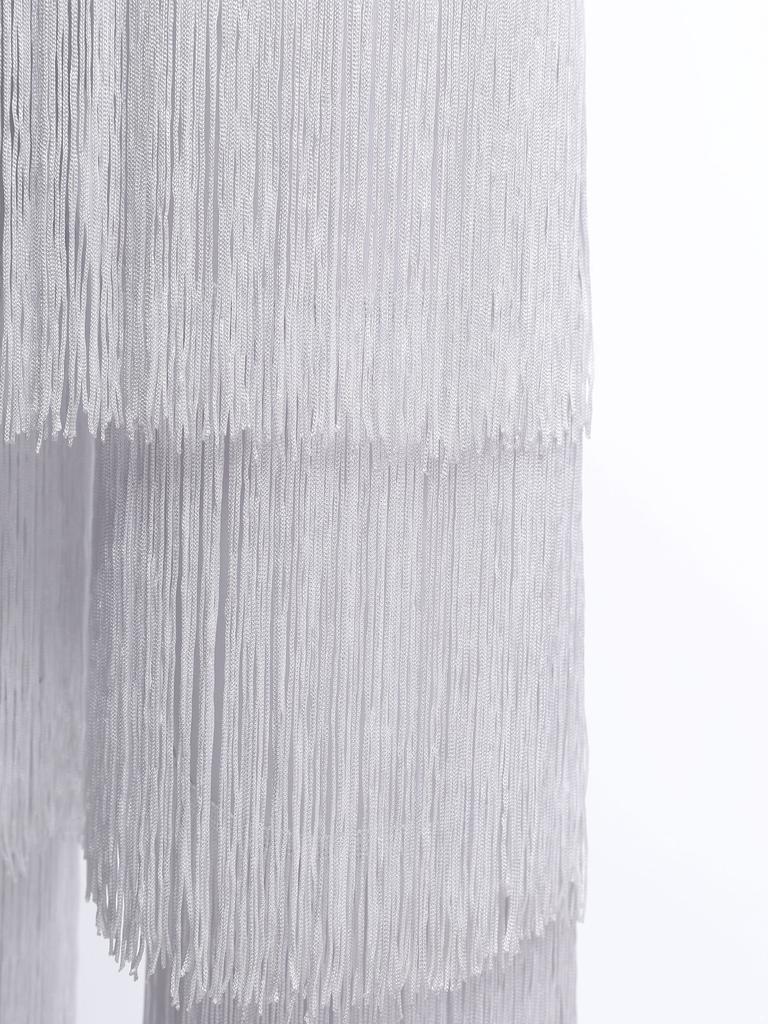 Womens Latin Dance Fringe Pants Elastic Waistband Contrast Color Tassel Trousers Cha Cha Tango Rumba