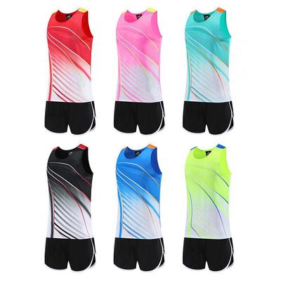 Quick-Dry Marathon Running Vest and Shorts Set for Students
