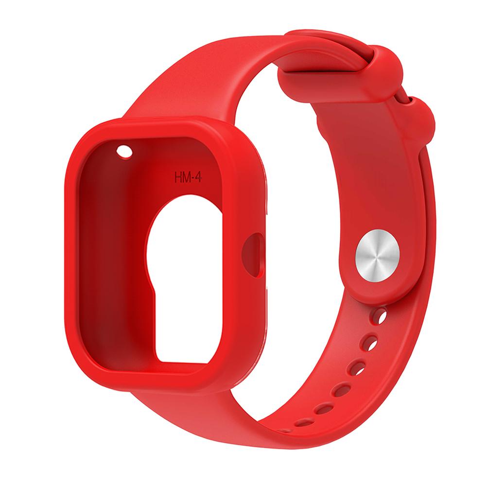 2 In 1 For Redmi Watch 5/4 Case + Strap High Quality Silicone Watch Protector Shell and Band All in One Color For Redmi Watch 4