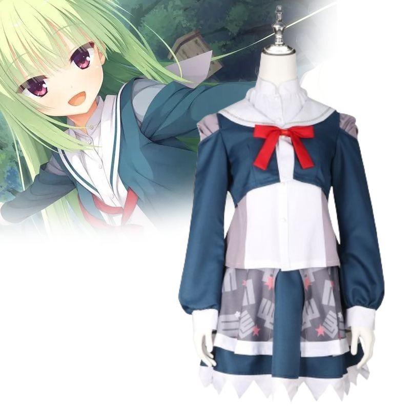 Exquisite Anime Cosplay Costume Set School Uniform For Summer 2024 Featuring Rain Moeko And Reina