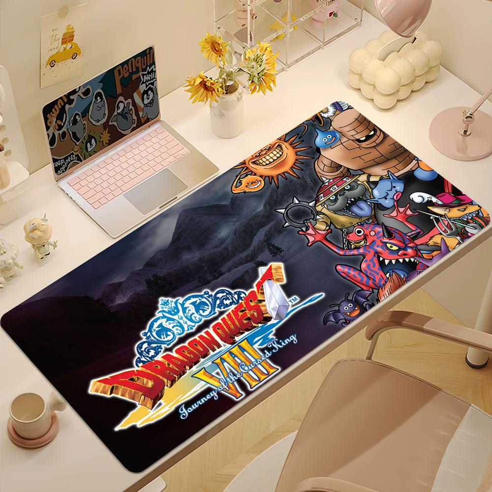 Game Dragon QQuest Journey Cursed King  S Mouse Pad Large Desk Mat Keyboard Ergonomic Office Rubber Game PC Nonslip Antifray