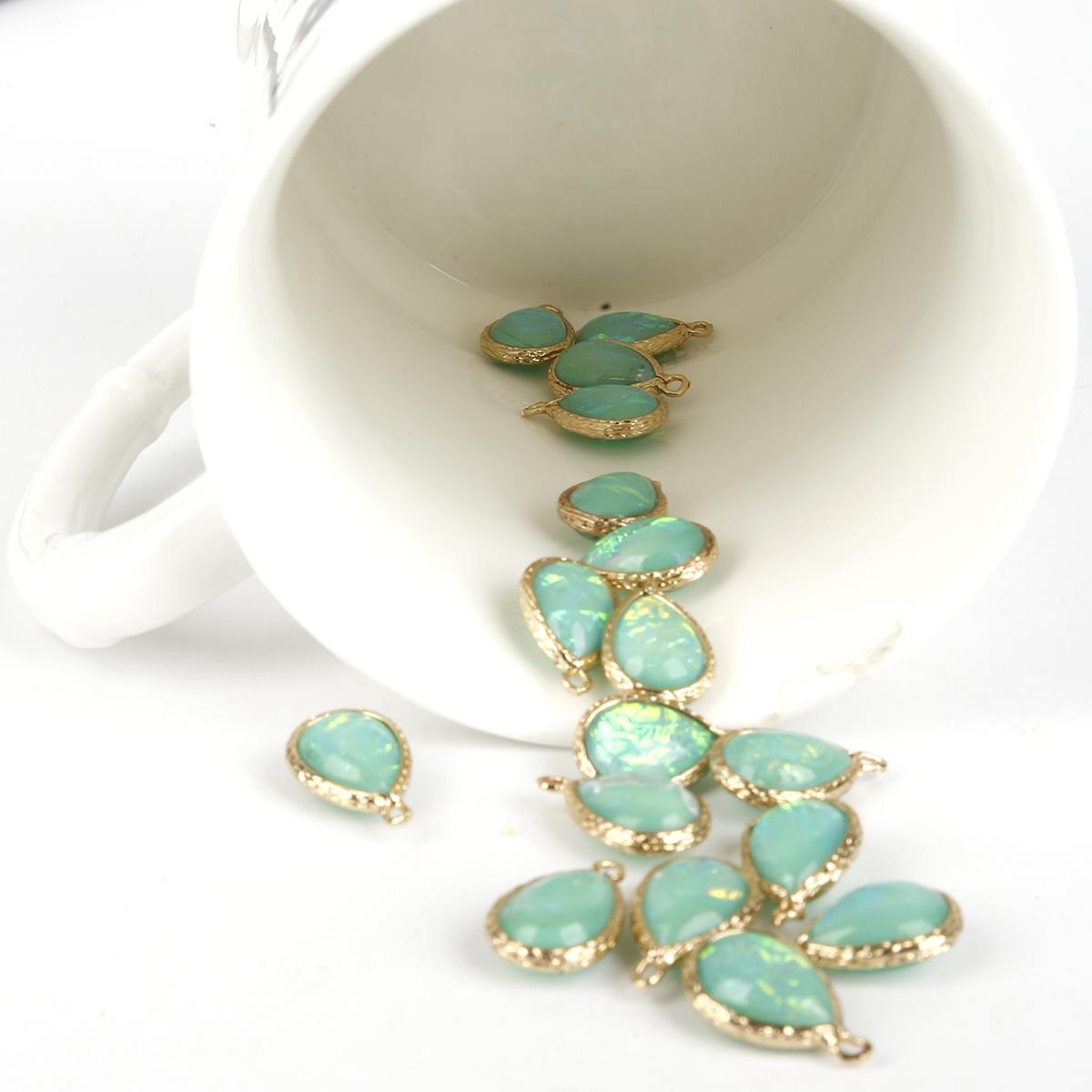 

2 шт., подвески из смолы, подвески в форме капли воды для DIY, ожерелье, серьги, ювелирные аксессуары