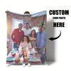 1 Custom Photo Blanket - Soft, Warm, Personalized Gift for Family, Friends - Perfect for Holidays, Birthdays, Anniversaries, Hom