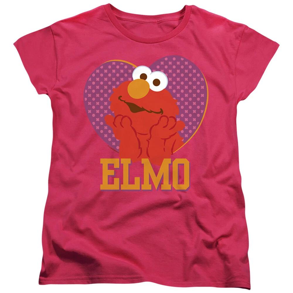 Sesame Street  Elmo Heart  Women s T-Shirt M