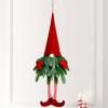 Branches Xmas Tree Ornament Christmas Swedish Gnomes Dangling Santa Claus Long Legs With Lights