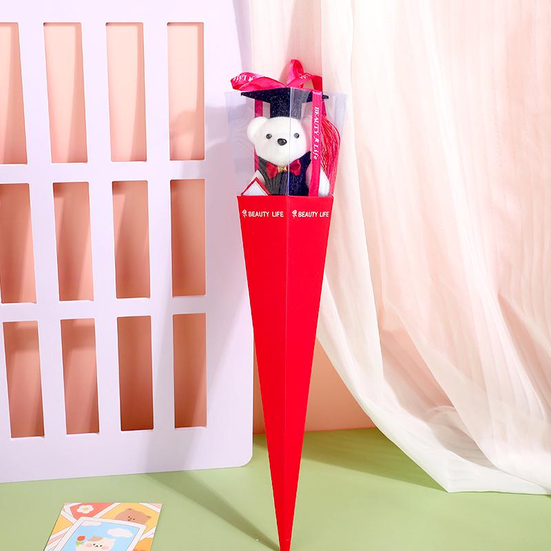 

1шт игрушка кукла романтические свадебные сувениры модный медведь букет вечеринка подарок выпускной домашний декор искусственный цветок