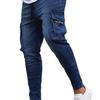Herren-Jeans mit mehreren Taschen, Stretch, Reißverschluss, Dekoration, Arbeitskleidung, Jeans, Neu