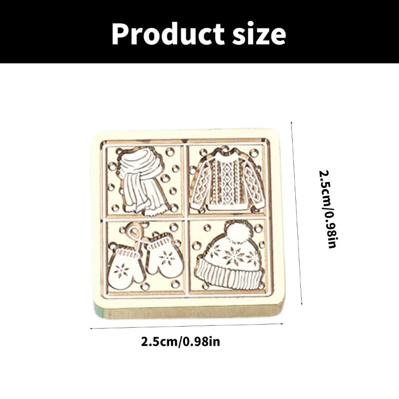 Butterfly Wax Seal Stamp Brass Head Winter Themed Sealing Waxed Stamp for Invitation Card Scrapbooking Decorations