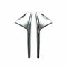 For Tesla Model X S 2012-21 Chrome Side Fender Outer Camera Cover Trim 2PCS Fit