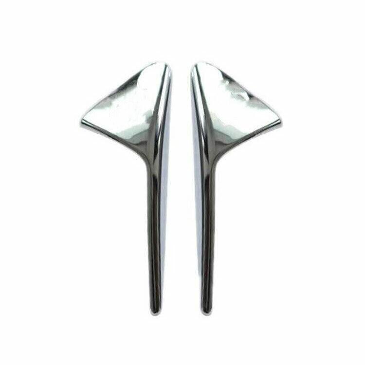 For Tesla Model X S 2012-21 Chrome Side Fender Outer Camera Cover Trim 2PCS Fit
