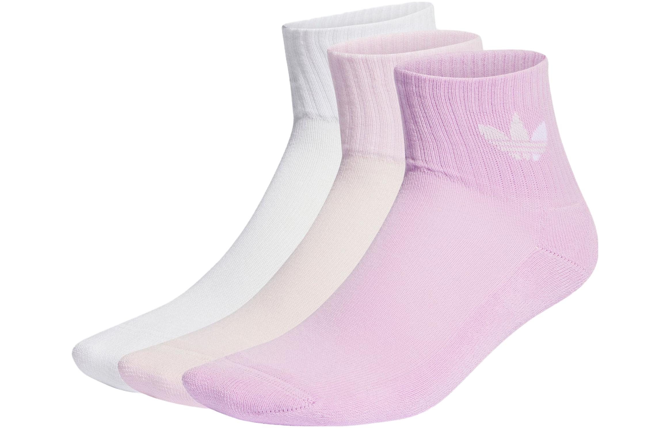 Adidas Originals Mid Cut Crew Socks Ankle Socks Unisex 3 Pack IC5688 L