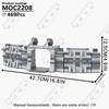 MOOXI Space Wars Movie Throne Military Conference Room Scenario Model Building Block DIY Diorama Bricks For Kids Montessori Toys