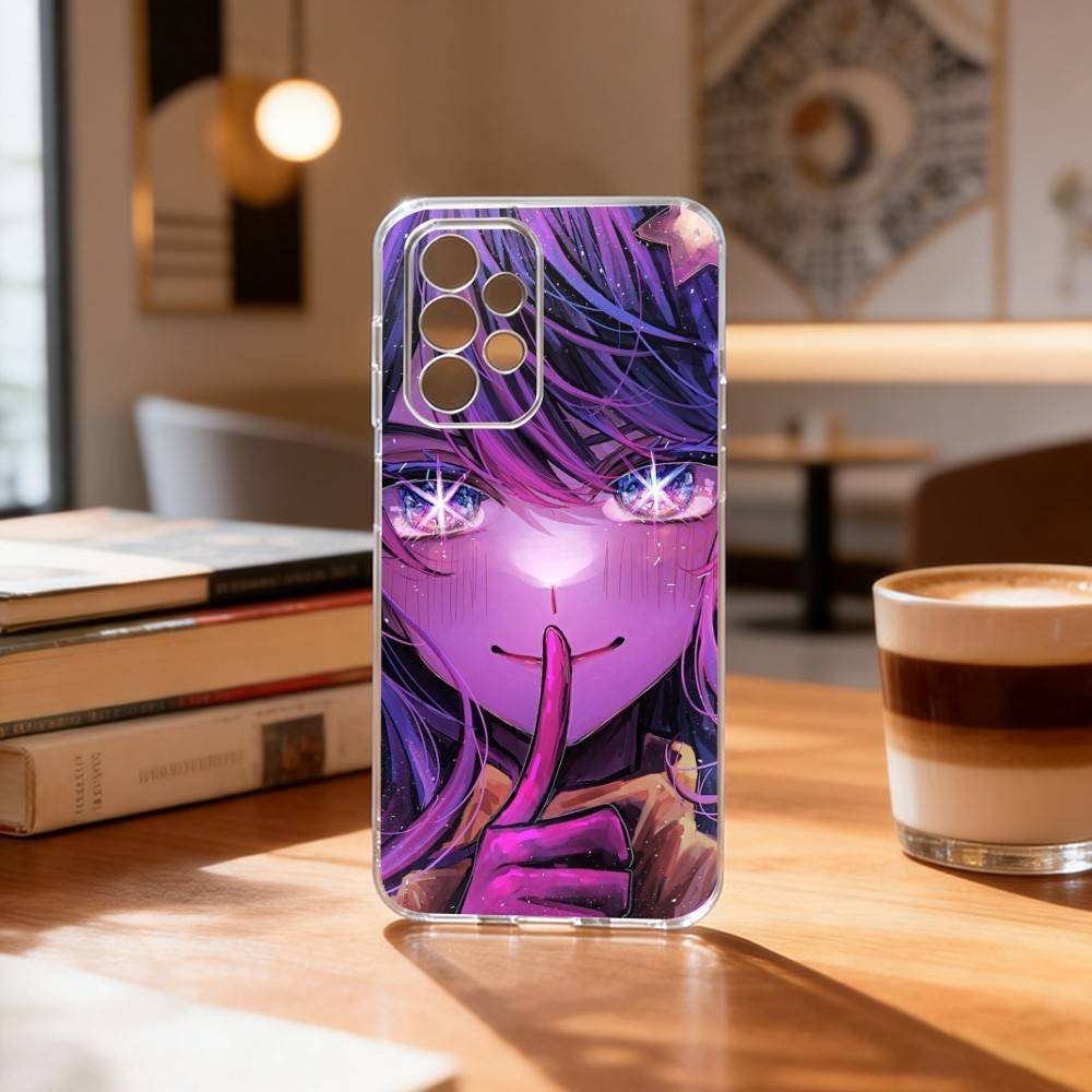 

Oshi No Ko AI-Anime C-Cute Phone Case Transparent Silicone Soft For Samsung S25,S24,S21,S22,S23,S30,Ultra,S20,Plus,Fe Samsung S23plus5G
