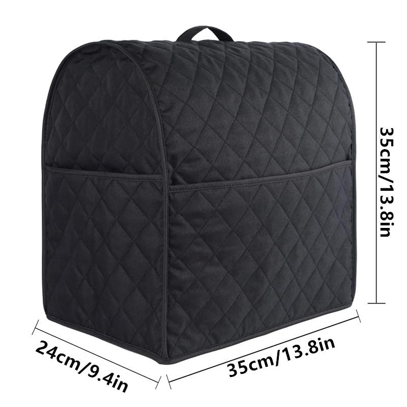Standing Blender Dust Cover Multi-Color Quilted Diamond Pattern With Side Pocket Polyester Taffeta Appliance Protector Anti Dust
