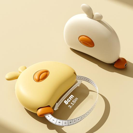 Portable Cartoon Tape Measure Magnetic Retractable Measuring Tape Tailor Sewing Cloth Weight Loss Body Measurement Tape Ruler