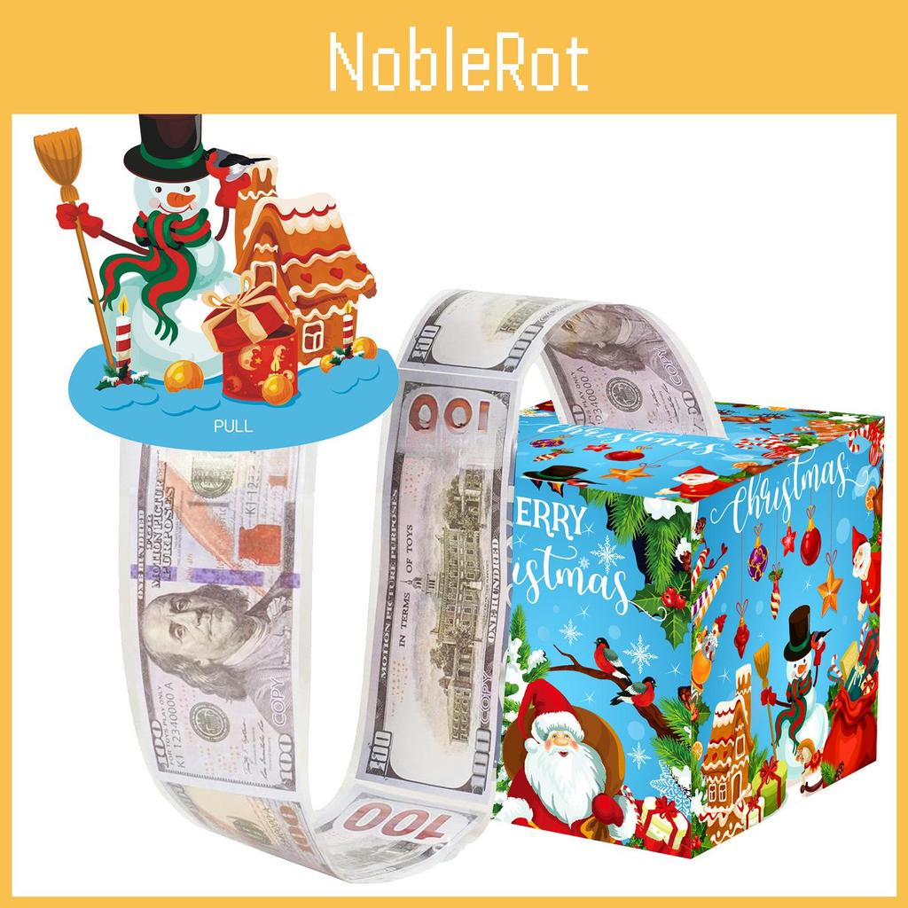 Blue Theme Christmas Pattern Gift Box Holiday Decoration Atmosphere Prop