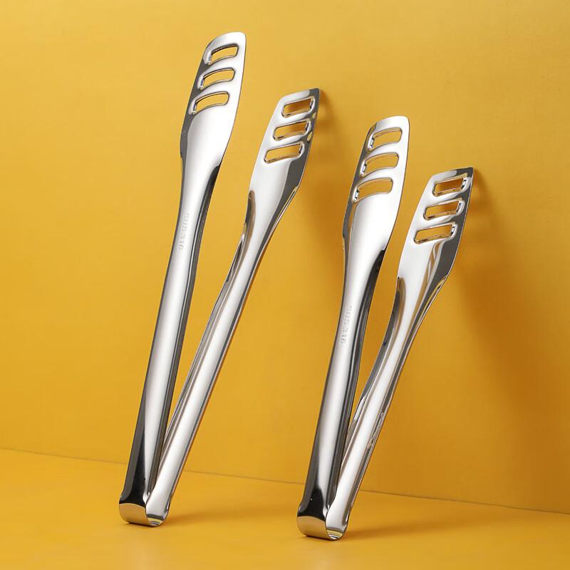 Verdickte 316 Edelstahl Mehrzweck-Lebensmittelzange