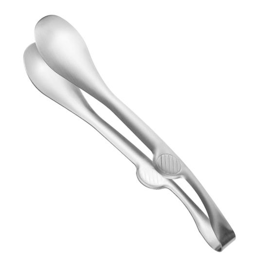 Stainless Steel Serving Tongs with BBQ Buffet Food Non-Slip Grip Heavy-Duty Clips Heat-Resistant Rust-Proof Kitchen Utensils