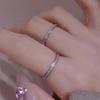 Rose Gold Korean-Style Frosted Titanium Steel Couple Rings