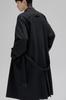 STUDIO NANS Long Trench Coat Men's Knee-Length (XL, Black)
