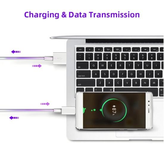 1/1.5/2m 5A USB Fast Charging Cable Type-C Super Data Transfer Cord for Huawei