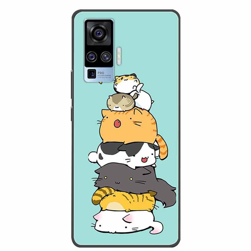 Für Vivo X50 Pro Hülle Cartoon TPU Weiches Silikon Handyhüllen für Vivo X50 Pro Plus Pro+ Abdeckung für Vivo X50 5G V2001A Süße Coque