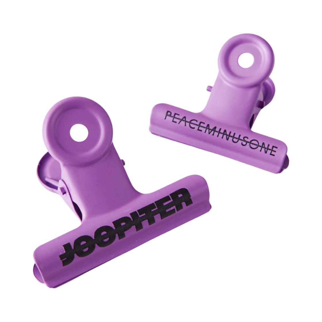 G-DRAGON Peaceminusone x Joopiter Bulldog Clip Set Purple ONE SIZE