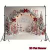 Christmas Snowy Trees Decoration Background Winter Backdrop Decorations For Photo Studio Photo Booth Christams Party