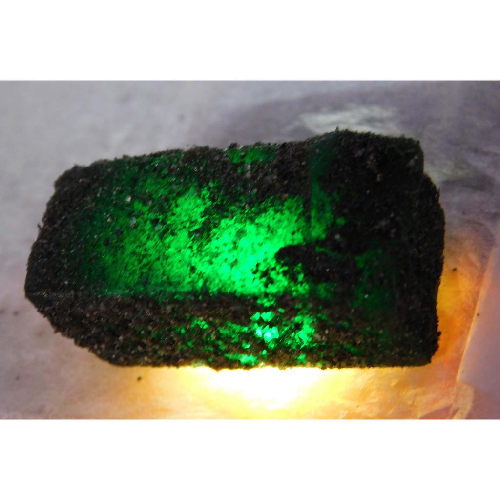 Green Emerald 68.7 Ct Genuine Natural Dyed Rough Uncut Loose Gemstone CERTIFIED