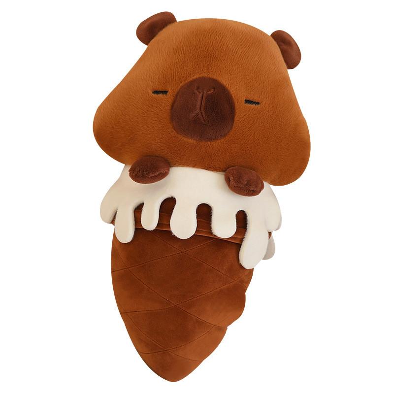 Cartoon Chick Capybara Lamb Piglet Ice Cream Plush Toy Cute Girl Sofa Cushion