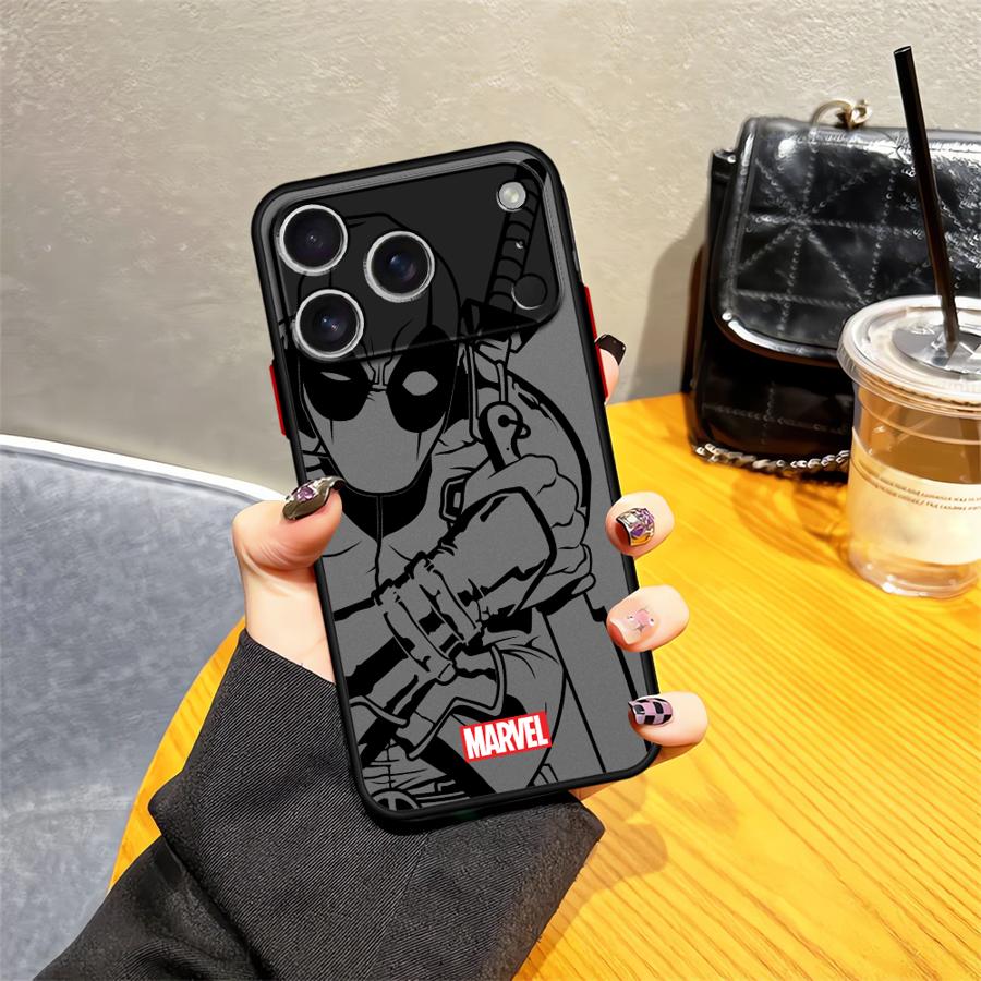 Marvel Sipiderman Ironman Hülle für iPhone 17 Pro Max 7 8 SE 12 17e 14 15 XS XR 13 Mini 11 Air 16 Plus Rückseite Handyhülle
