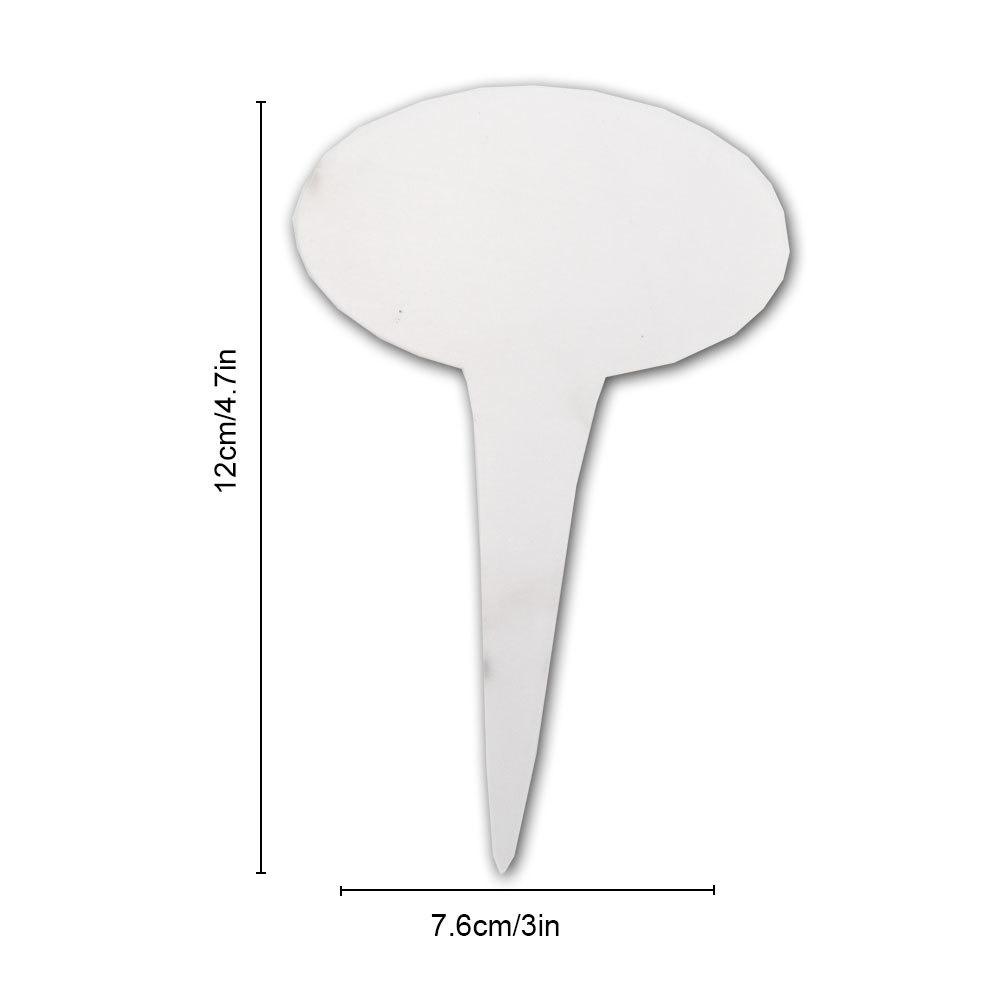 Transparent Acrylic Plant Tags Garden Yard Nursery Flower Pot Seed Varieties Tagging Marker DIY Garden Labels Plants Sign