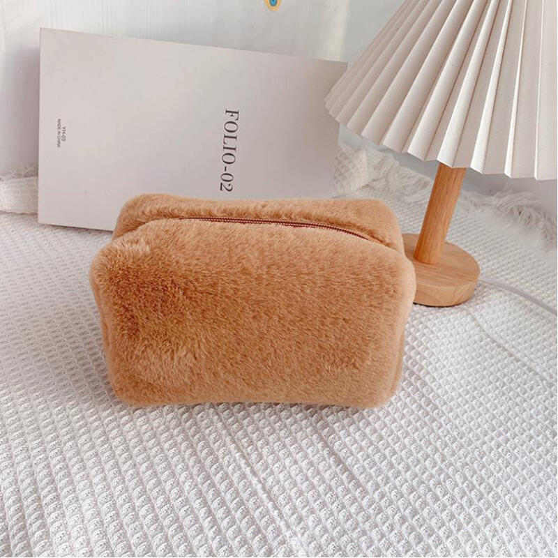 Cute Fur Pouch Multipurpose Poggle Pencil Case